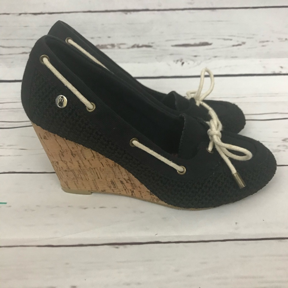 The Sak Fabric Bow Wedge Size 7.5